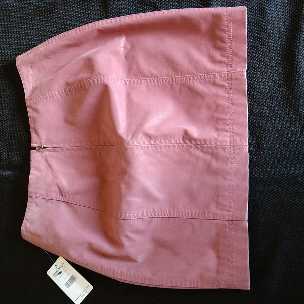 Free people vegan leather mini skirt size 4 - Picture 9 of 13